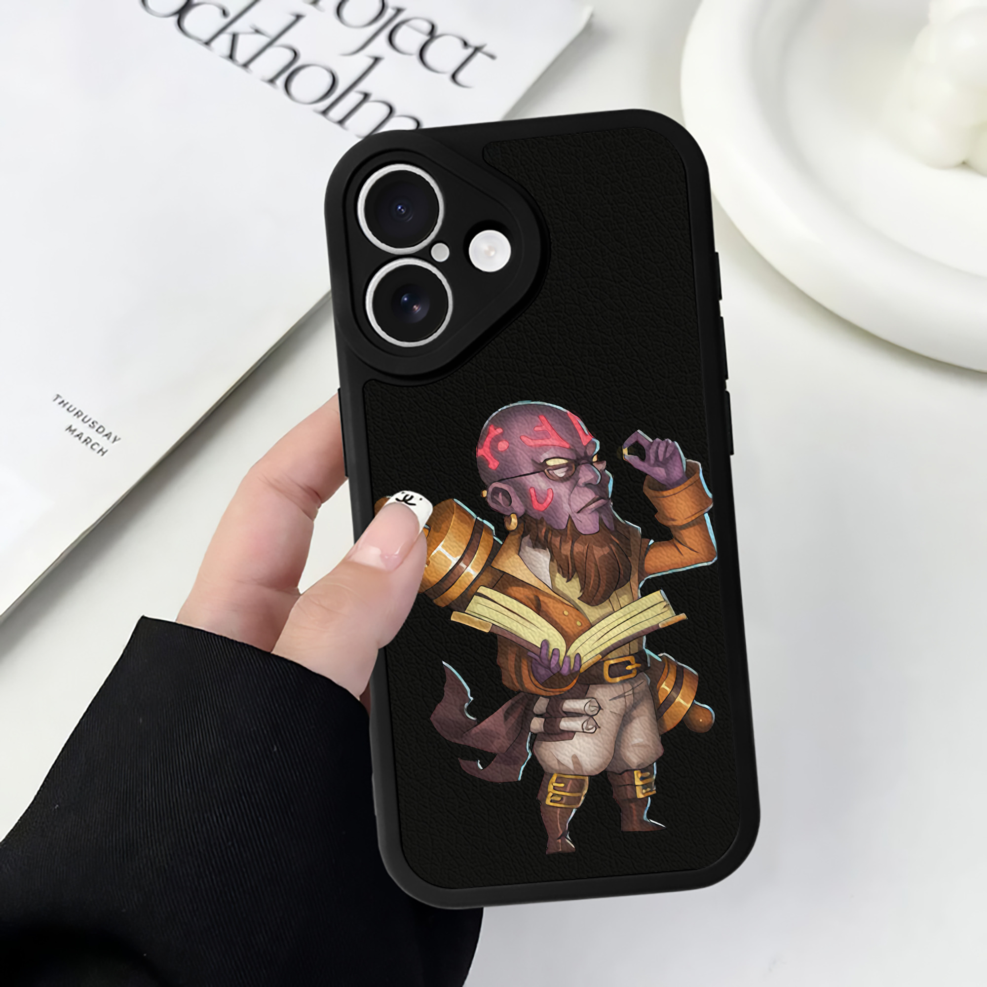（画像用） リーグ・オブ・レジェンド League of Legends LOL 【iPhone 16シリーズ対応】シリコンスマホケース（レザー調） 材質：シリコン